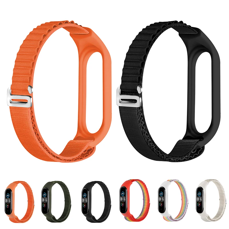 

Alpine loop band For xiaomi Mi band 7 6 Strap Wristband Sport Nylon Replacement bracelet for mi band 5 4 3 Smartwatch Accessorie