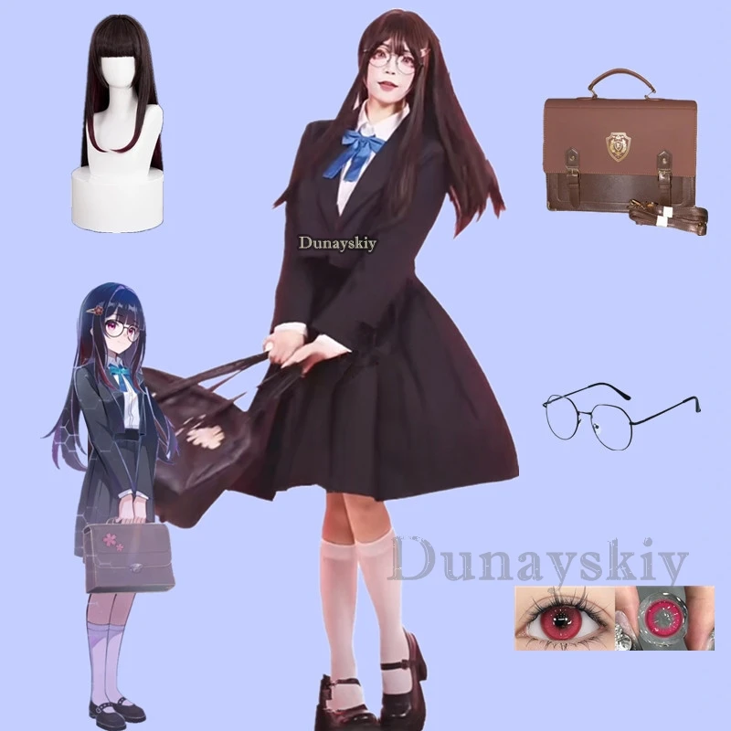 Sparkle Elation Cosplay Game Honkai Star Rail Costume Wig Huahuo Masked Fools School Uniform JK Cute Sailor Dress Suit