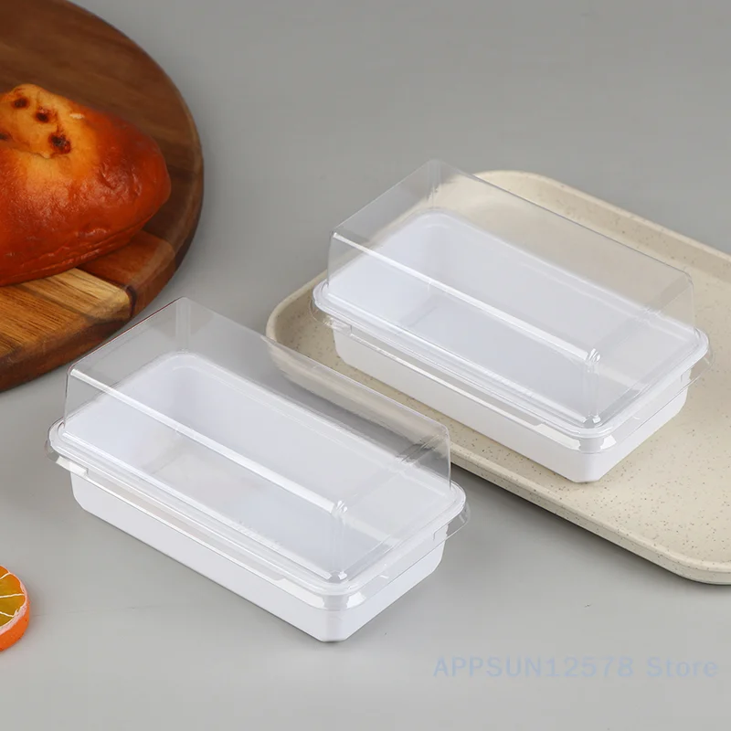 10/50Pc Sandwich Cake Box Baked Goods Box Cupcake Container Tiramisu Packaging Box Suitable For Weddings And Birthdays
