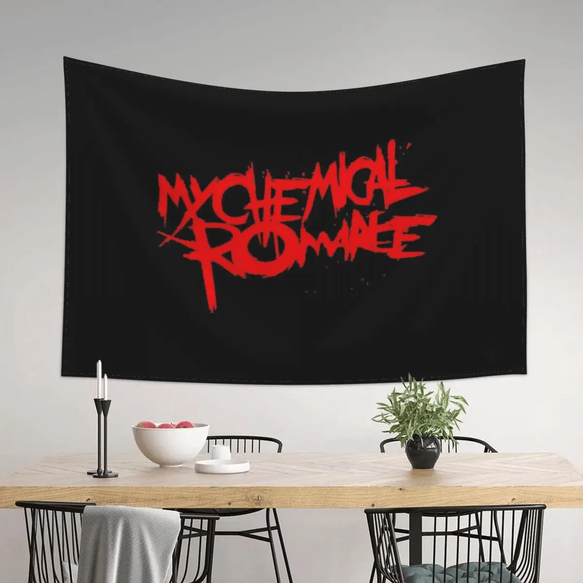 

my chemical mcr romance Tapestry Cute Room Things Anime Decor Decoration Aesthetic Wall Hanging Decor Tapestry
