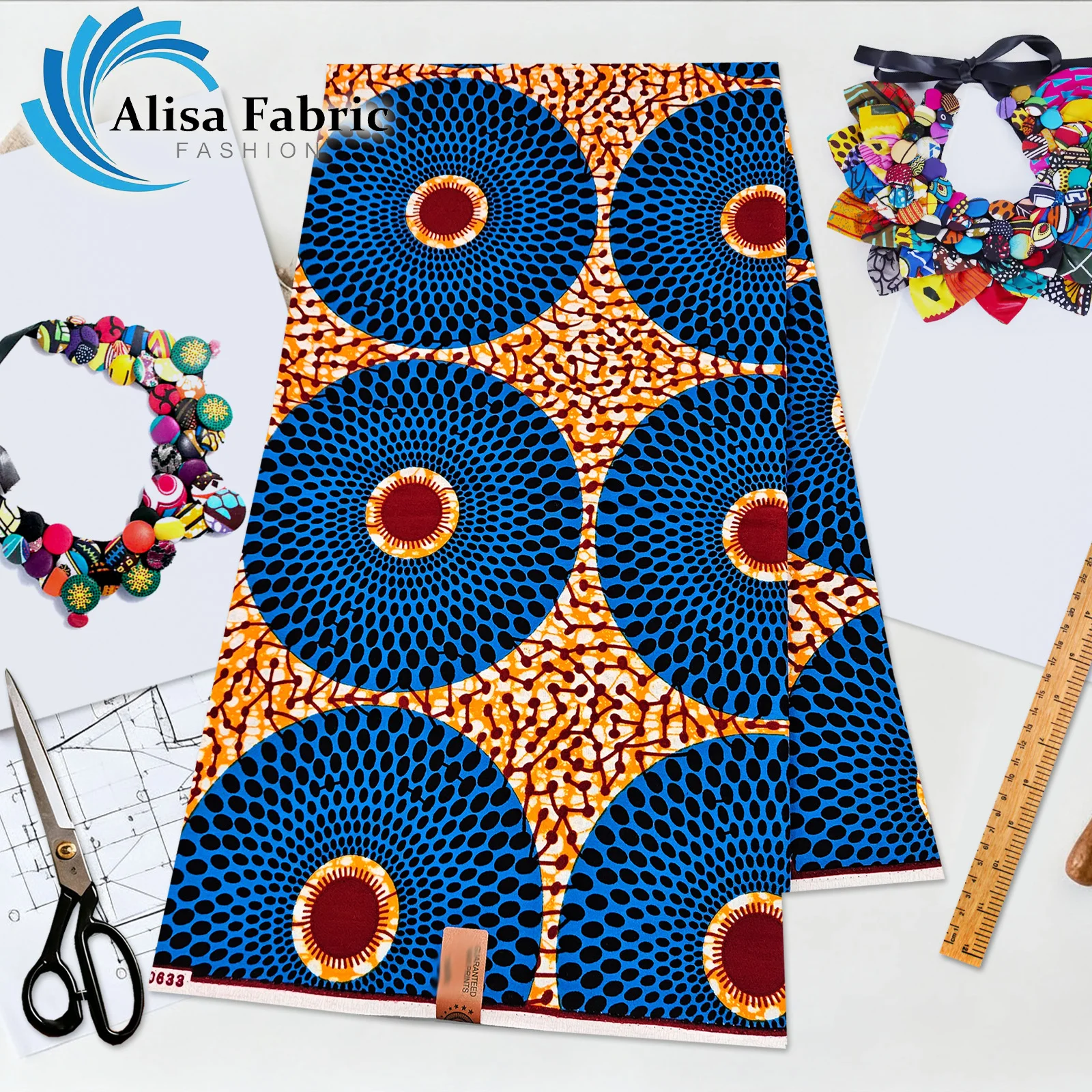 

2025 New arrivals African wax fabric 6 yards Christmas veritable guaranteed nigerian fabric for wedding dresses