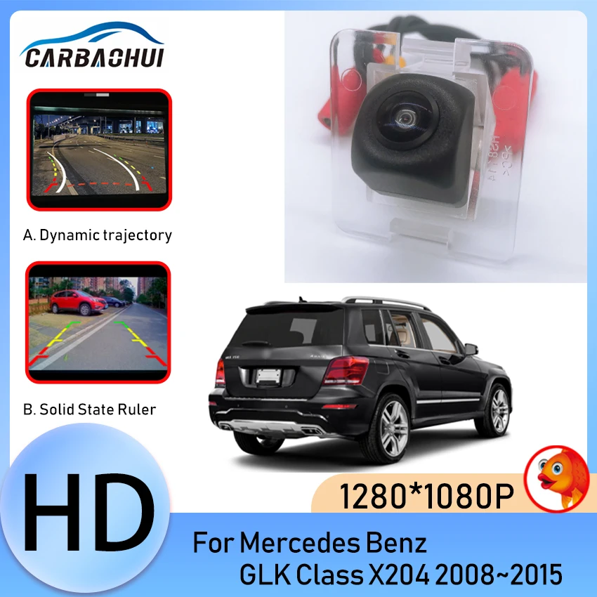 HD Fisheye Car Rear View Camera Reverse Vehicle Camera For Mercedes Benz GLK Class X204 2008 2009 2010 2011 2012 2013 2014 2015