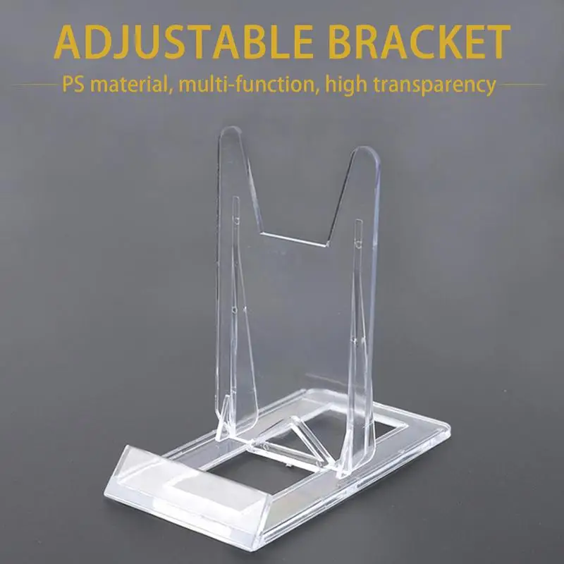 Photo Stands For Table Display Transparent Picture Frame Storage Holder Card Holder Display Storage Stand Phone Holder Stand For