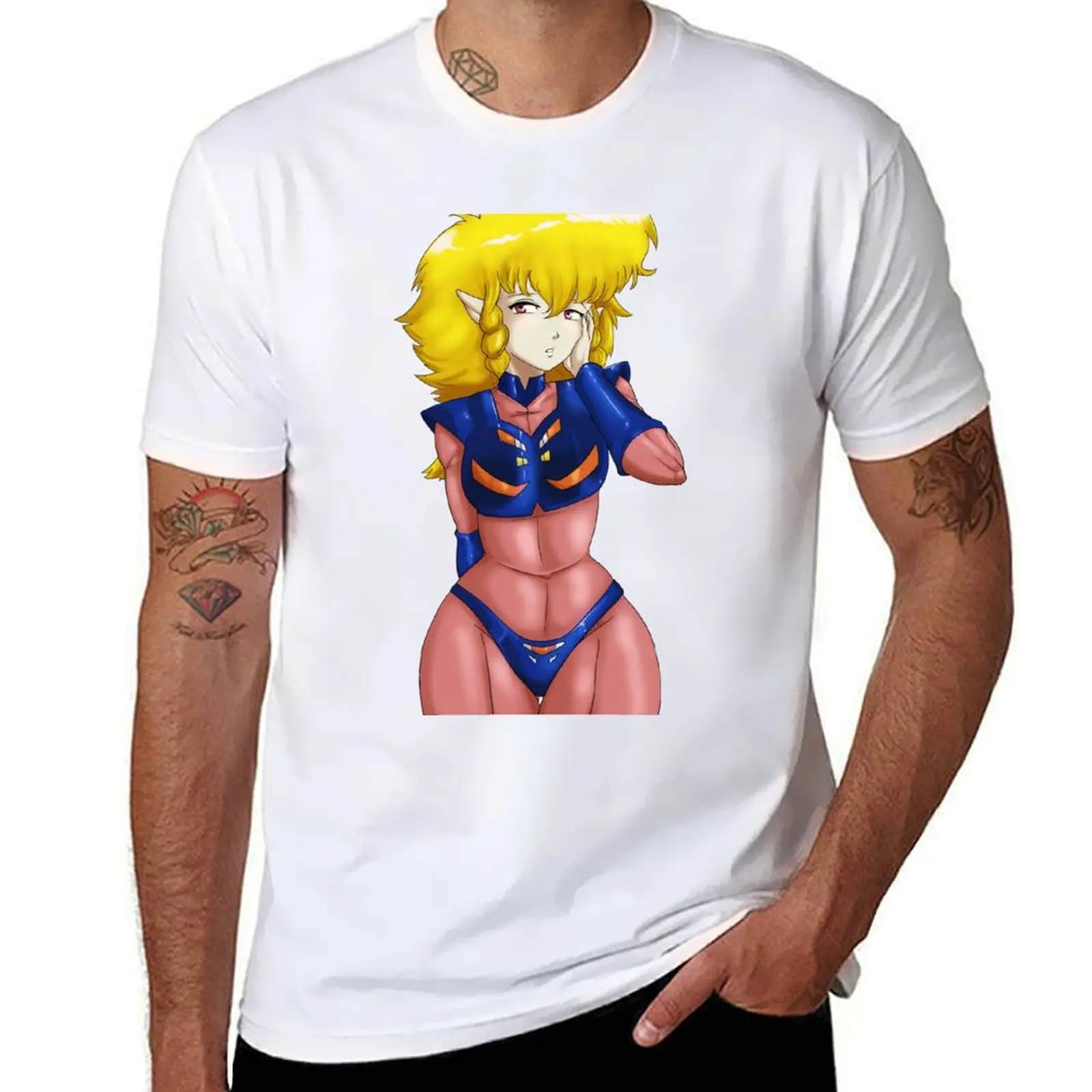 

Iczer-1 a 80's anime classic T-Shirt man t shirt luxury t shirt custom print T-Shirt