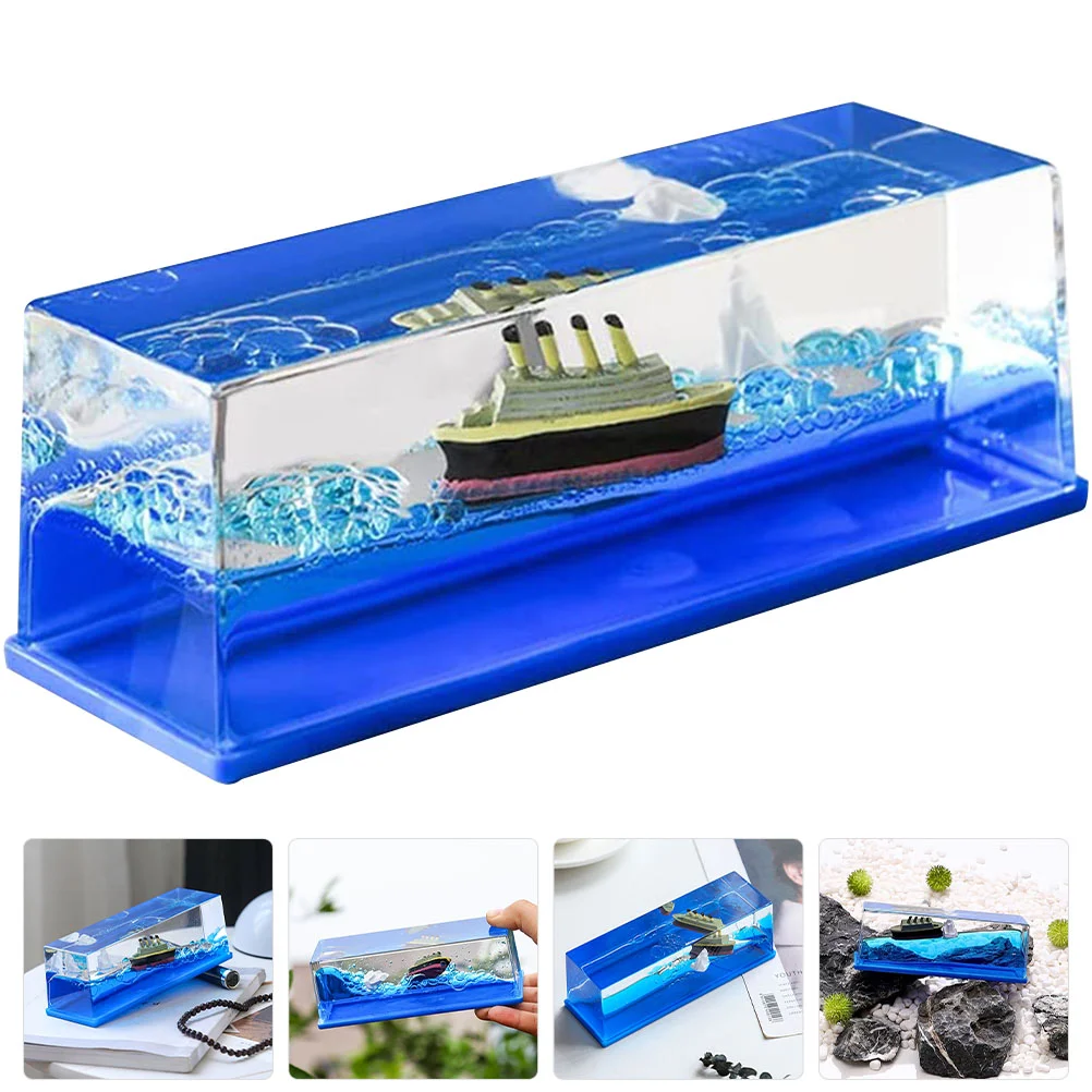 

Birthday Gifts for Women Pirate Ship Toy Husband Unique Fluid Drift Bottle Kitchen Decor Seaside