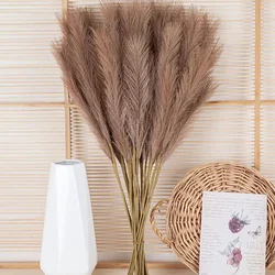 58cm 4 fork Pampas Grass Simulation Reed Grass Wedding Decoration Home Bedroom Accessories Wedding Guide Photo PropBackground