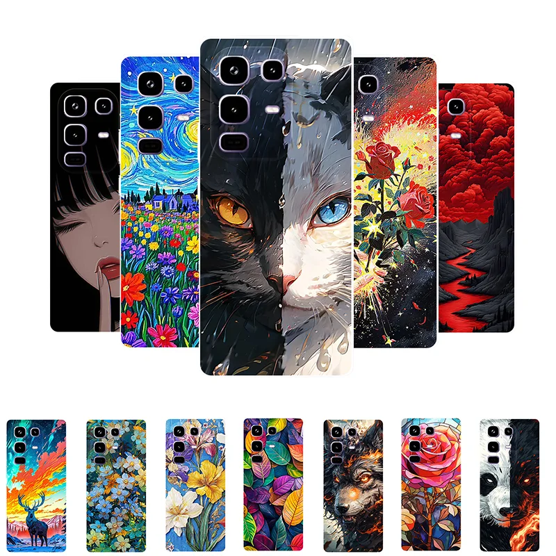 

Case For Infinix Note 50 Pro 4G Cover Lovely Cat Soft Silicone Shockproof Bumper for Infinix Note 50Pro Note50 Pro Back Covers