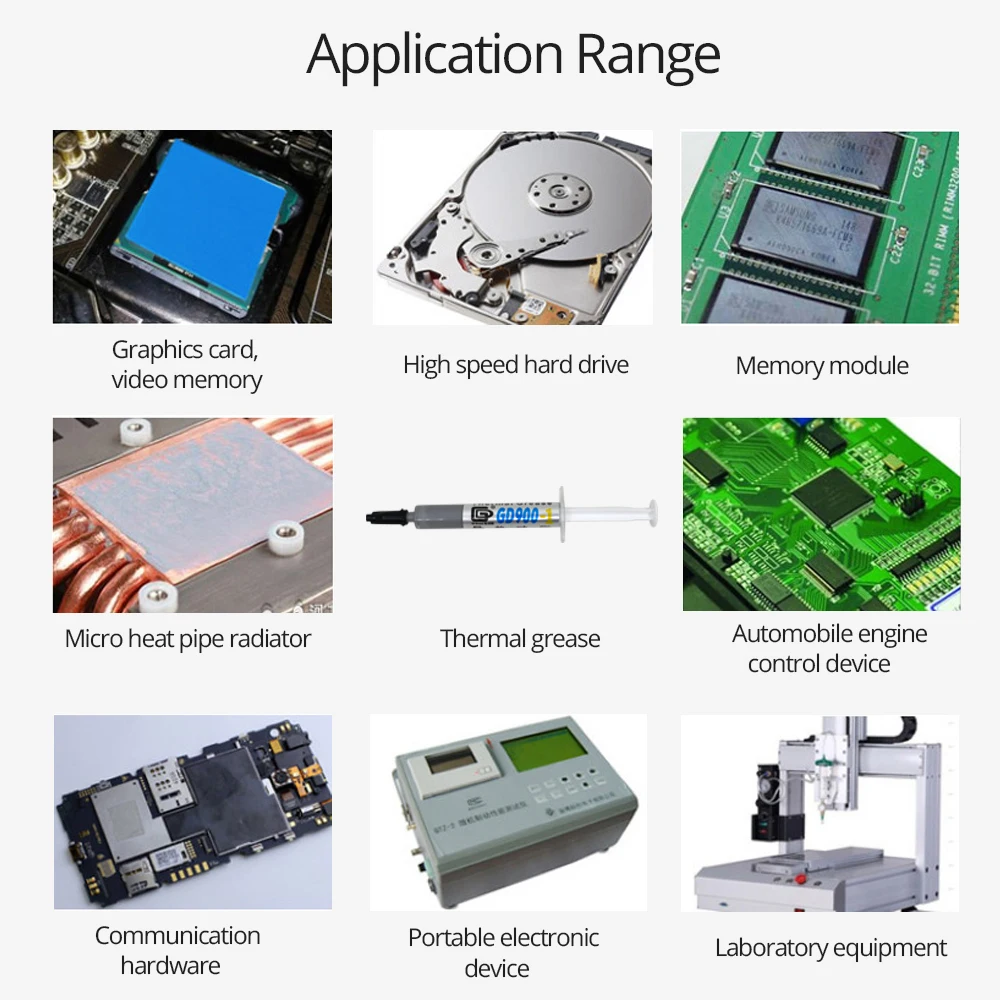 جص غرفة تبريد موصل GD ، الوزن الصافي 3 جم ، مبرد شحوم حراري ، وحدة معالجة مركزية ، مادة لاصقة تذوب بالحرارة ، معكرونة حرارية لمعالج CPU