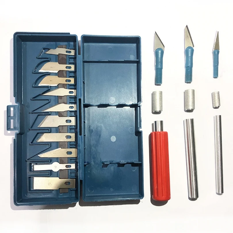 

Multifunctional Pen Cutter 13pcs Manganese Steel Wood Carving Tool Set for Basic Detailed Carving Woodworkers