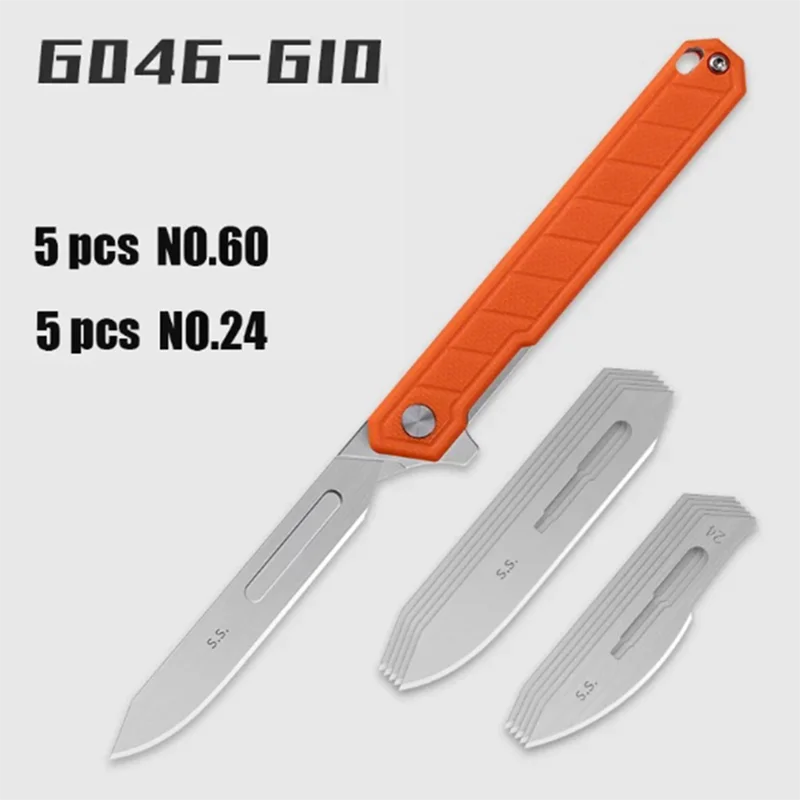 NEW The PEI/G10 Handle Folding Knife Suitable For A Variety Of Scalpel Blades Mini Portable EDC Utility Knife With NO60 Blades