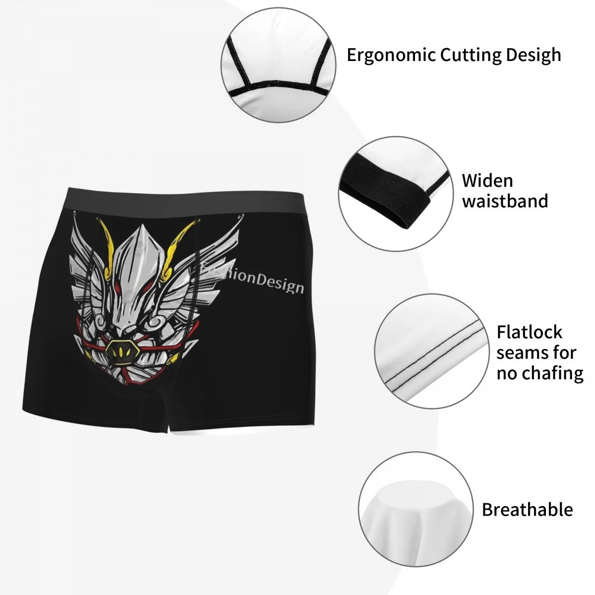 Pegasus Cloth Saint Seiya Knights of the Zodiac Cosmo Athena Anime Underpants Homme Panties Male Underwear Ventilate Boxer Brief