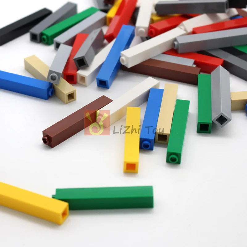 

50pcs MOC Parts Brick 1x1x5 Stud Type Classic Piece Building Block Toy Compatible with 2453 Accessory