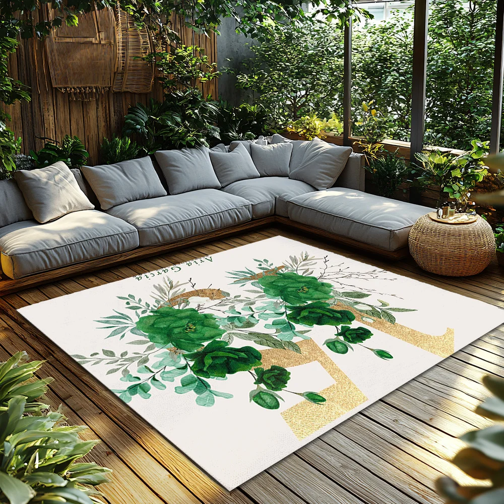 Floral Doormat Indoor Outdoor Washable Entryway Rug Farmhouse Welcome Mat Garden Home Decor Spring Botanical Kitchen Floor Mat G