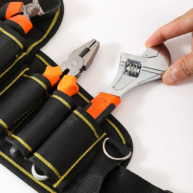 حقيبة أدوات أساسية من Handymen مع خصر قابل للتعديل مناسب لتنظيم فعال لورشة العمل الأساسية المريحة