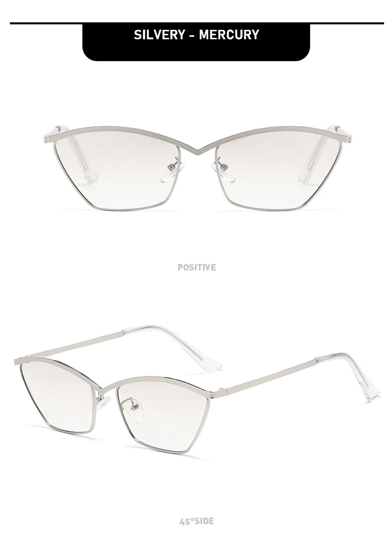 Neue trendige Cat-Eye-Sonnenbrille mit Retro-Metallrahmen, hochwertige UV-beständige Sonnenbrille für Männer und Frauen 2508 – Detail 16