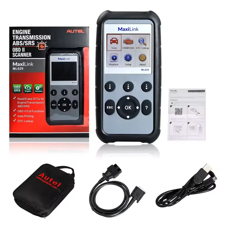 

ML629 CAN OBD2 автомобильный диагностический инструмент сканер считыватель кодов + ABS/SRS автоматический диагностический инструмент сканер OBD2 автоматический сканер автомобильный