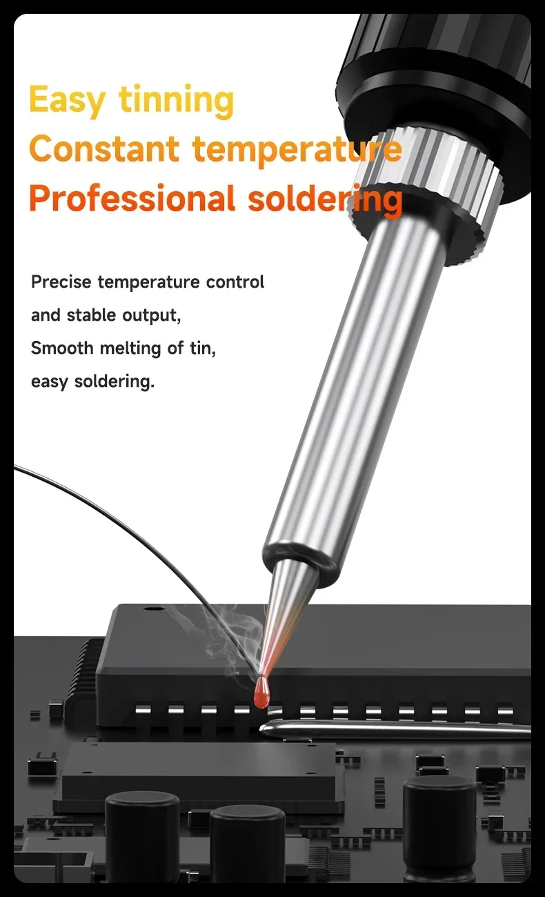 

Механический антистатический термостатический паяльник 90 Вт, высокая мощность, цифровой дисплей, набор инструментов для ремонта паяльника с быстрым нагревом HK-990