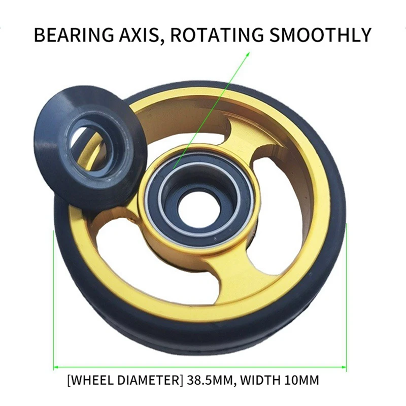 PODAY Superlight Bicycle Easywheel Aluminum Alloy For Brompton Mudguard Rollers Wheels Easy Install Double Wheel