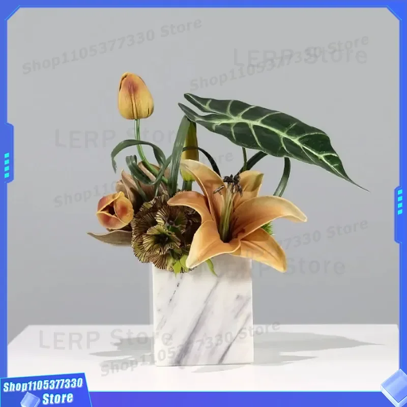 Luxury Artificial Flower Arrangement for Living Room Dining Table Decor High End Simulation Floral Centerpiece Modern Home