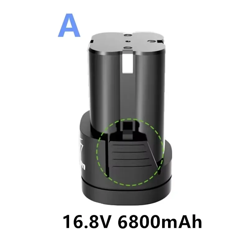 New 16.8V 6800mAh Lithium Battery 18650 Li-ion Battery Power Tools accessories For Cordless Screwdriver Electric Drill Batter