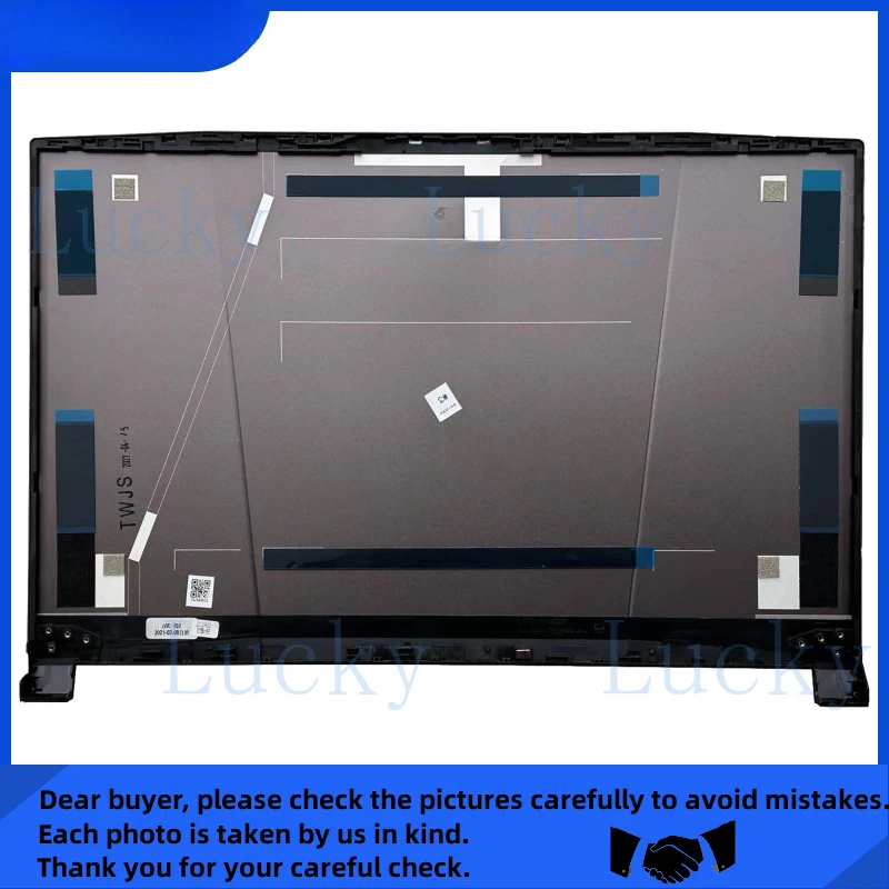 

f New for MSI Pulse GL76 11UDK SCK MS-17L2 17.3" Silver Grey Laptop LCD Back Cover