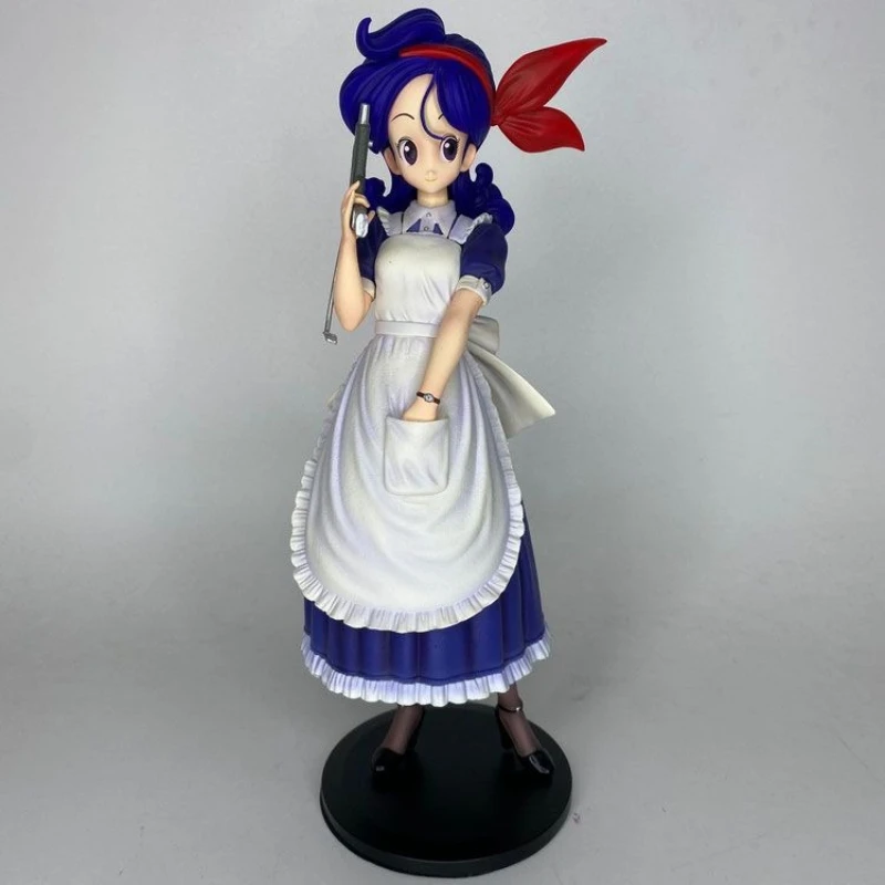

28cm Blue Ranchi Figurine Dragon Ball Action Figure Anime Childhood Lunch Figures Cute Girl PVC Collectible Desktop Model Toys