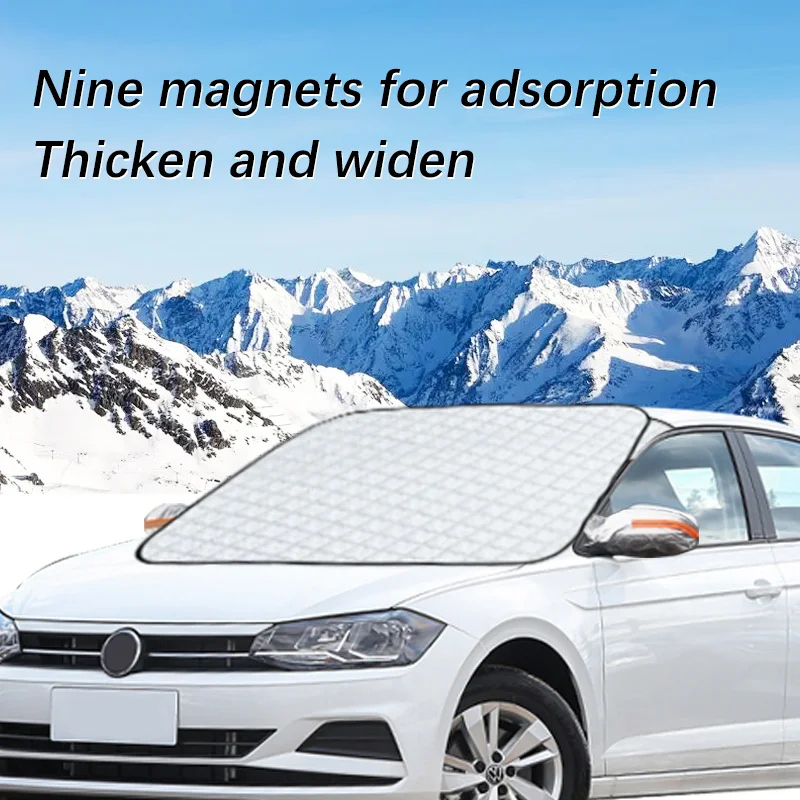 

Magnetic Car Windshield Snow Cover Winter Ice-Frost Guard Sun Shade Protector For Volkswagen Polo Exterior Accessories