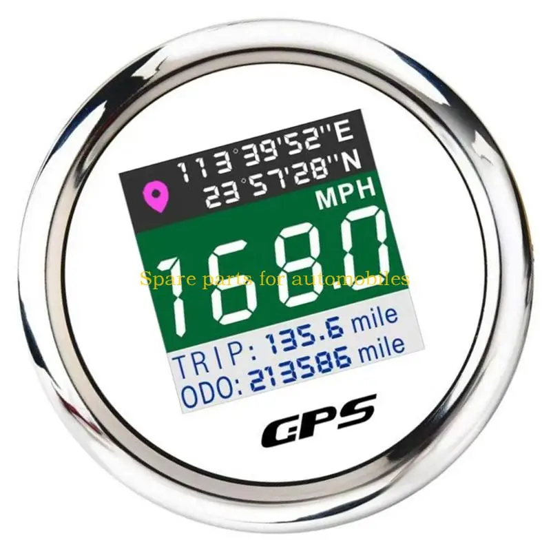 

H58F Map Enabled 52mm Speed Gauges Trip Odometer with Auto Save Function Vehicle Map Speedometer Suitable for Automotive Use