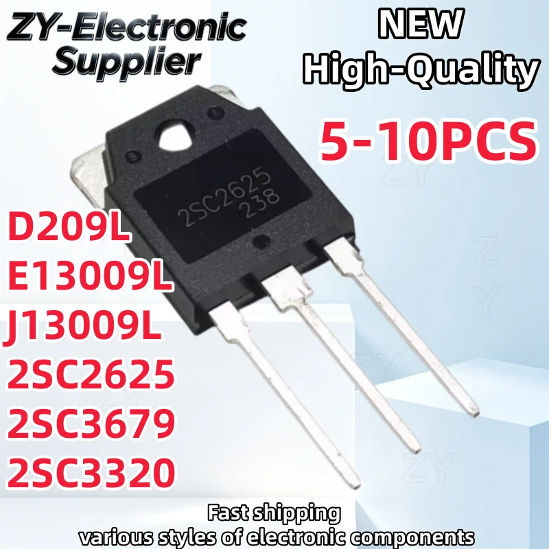 5-10Pcs Transistor 13009 J13009 MJE13009 2SC2625 E13009L 2SC3679 2SD209 D209L 2SC3320 MJE13009L E13009 TO-3P