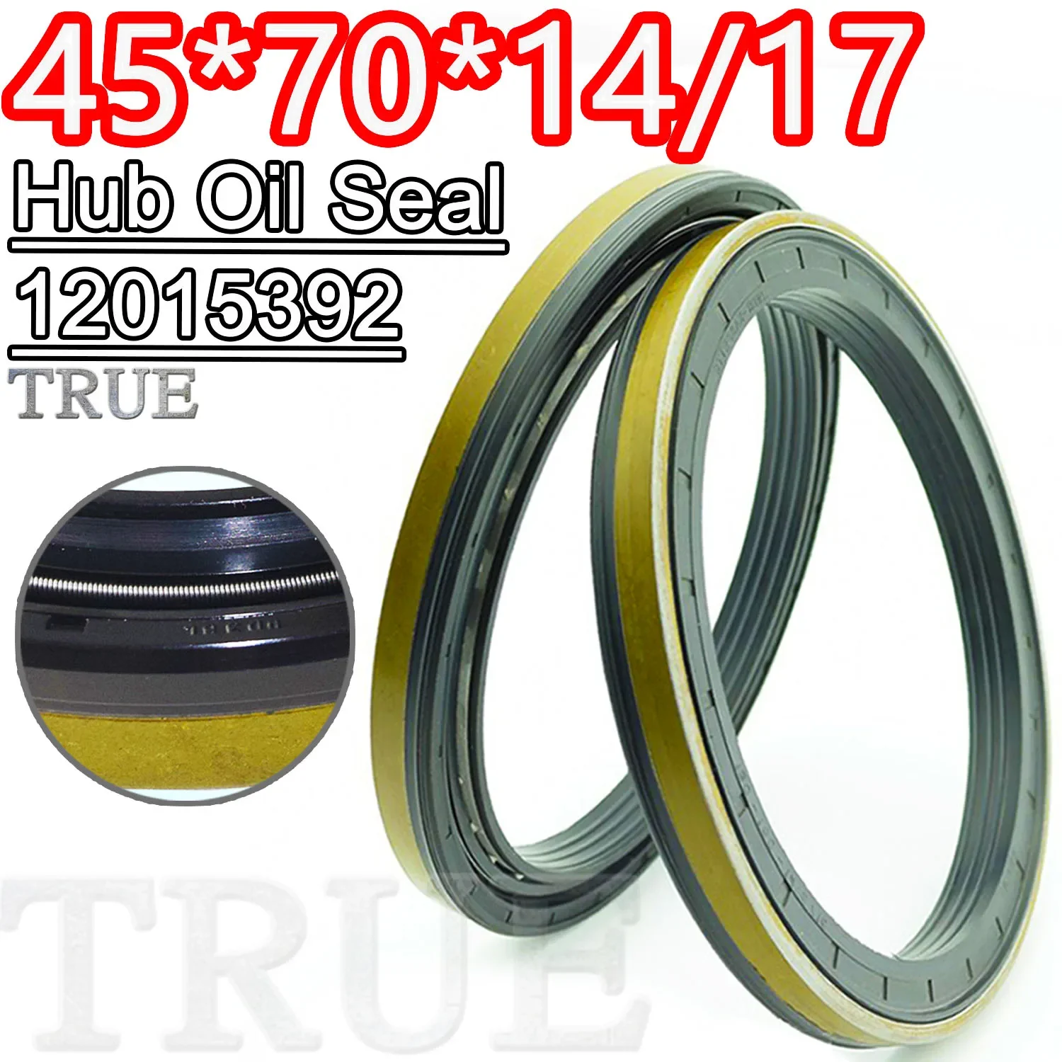 

Hub Oil Seal 45*70*14/17 For Tractor Cat 12015392 45X70X14/17 Framework Crankshaft Front Crankshaft Rear Floating Mojing