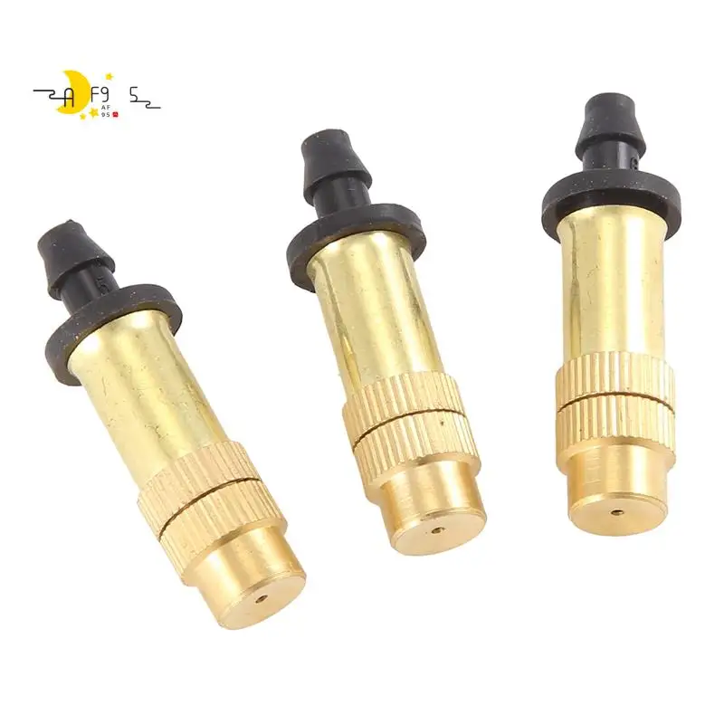 

AF95-50PCS Adjustable Sprayer Brass Misting Nozzle Atomizing Sprinkler For Mini Drip Garden Watering Irrigation Spray