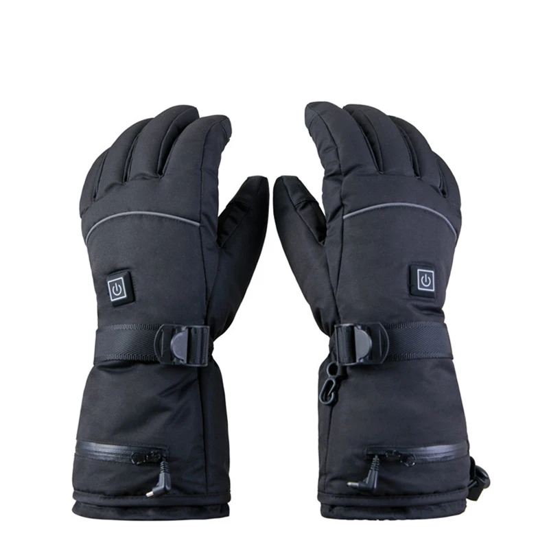 Winter Heated Gloves Thermal Women Men Battery Case Heating Gloves Skiing Motorcycle Water-resistant Warm Cycling Thermal Gloves