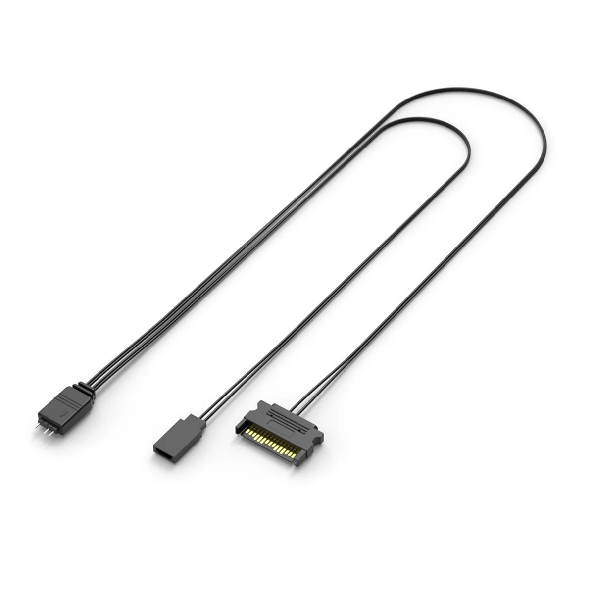 AD11 Компьютерный контроллер ARGB Корпус ПК RESET Control Sata to ARGB Кабель питания сброса ПК 5 В 3-контактный контроллер освещения Черный