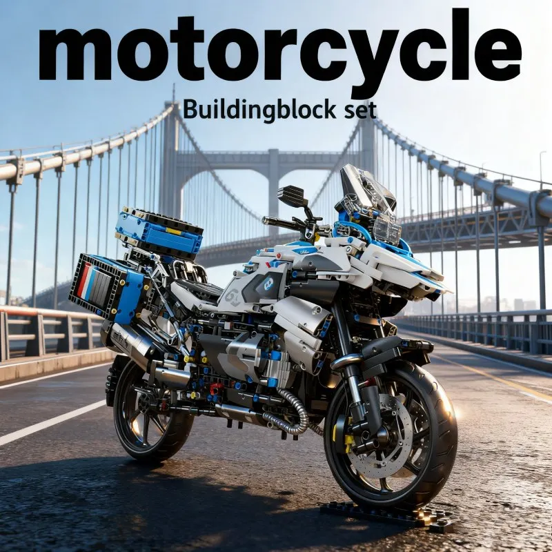 

2950pcs Motorcycle Building Blocks Set - Birthday Gift for Adults 14+ Challenging Toy Ideal for Creative Play And Collection