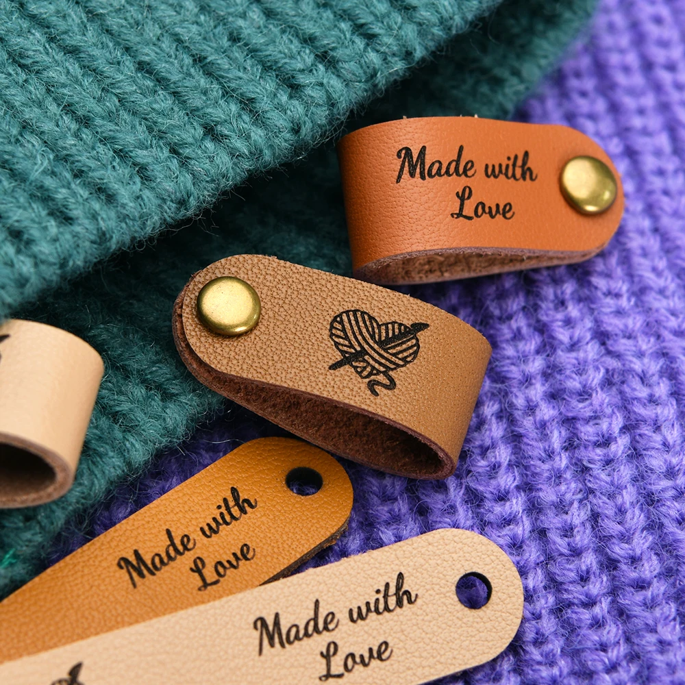 

Custom Laser Engraved Leather Tags 0.5x2.5 Inch with Free Rivets - 1mm Thick for Clothing, DIY Crafts, Personalized Gifts