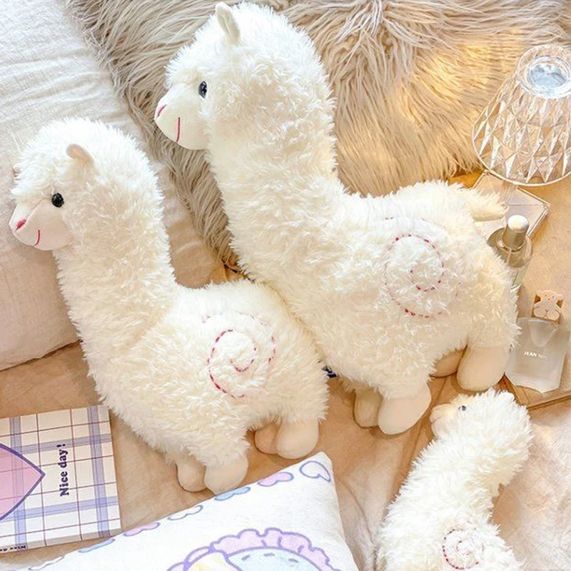 

28Cm Cute Alpaca Plush Stuffed Soft Toys Doll Pillow 6Colors Animal Kawaii Home Decoration Bed Toy for Children Birthday Gift