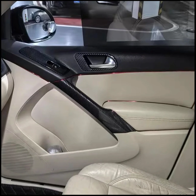 

Car Styling For VW Volkswagen Tiguan 2010-2021 Door Handle Holder Cover Trim Strips Decorative Frame Auto Parts Accessories