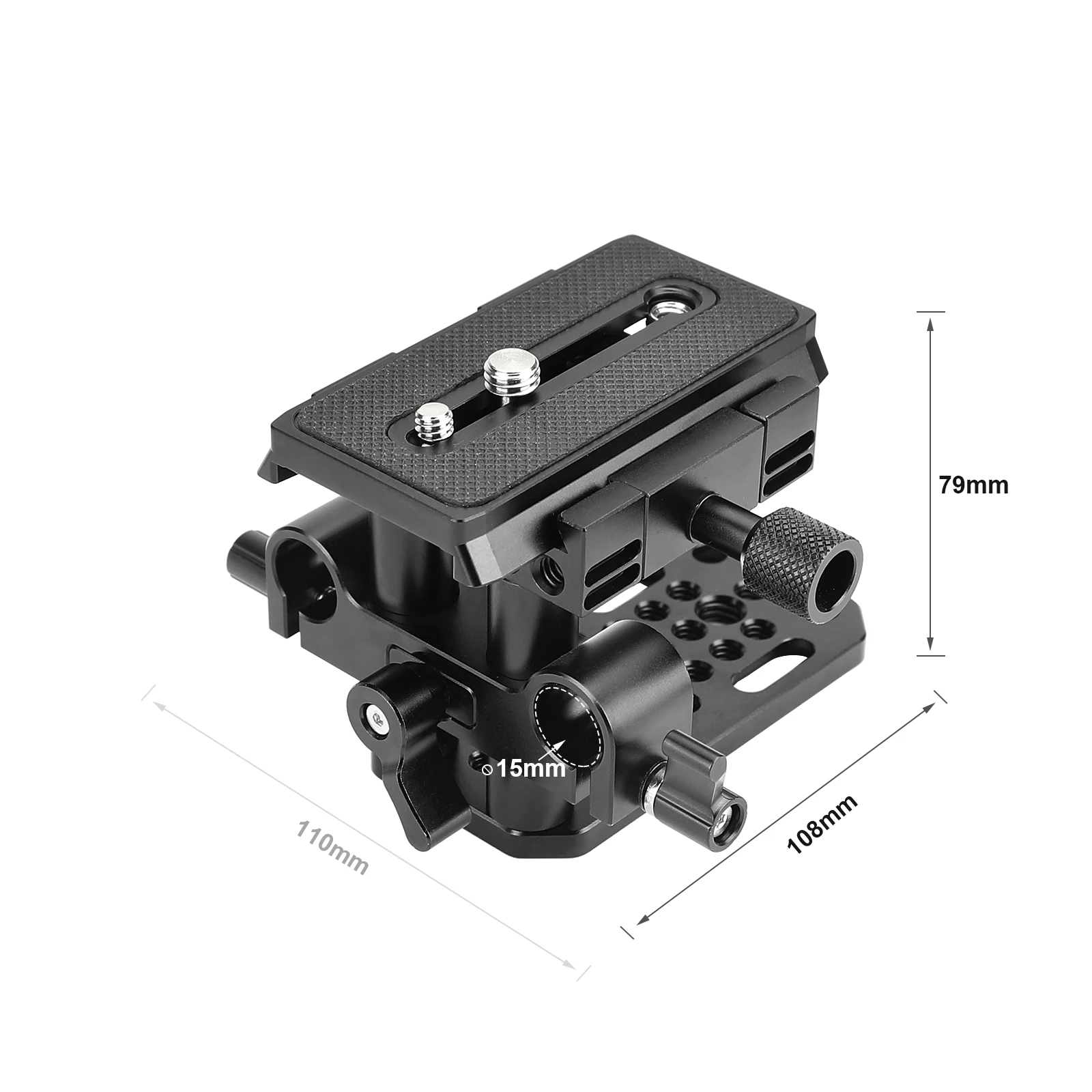 SZRIG ARCA Swiss Style QR Mount Base With Tripod Baseplate & 15mm LWS Rod Clamp With 1/4\