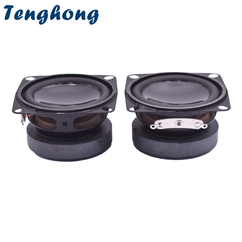 2pcs 2 Inch 52MM Mini Audio Portable Speaker Unit 4 Ohm 5W Full Range Rubber Edge NdFeB Magnetic For Multimedia Sound DIY