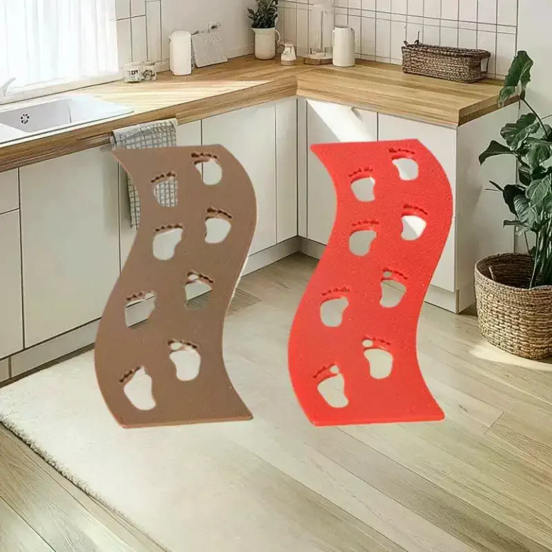 Dekoracja świąteczna do domku dla lalek: 5-częściowy zestaw dywaników z odciskami stóp do dekoracji bajkowego ogrodu