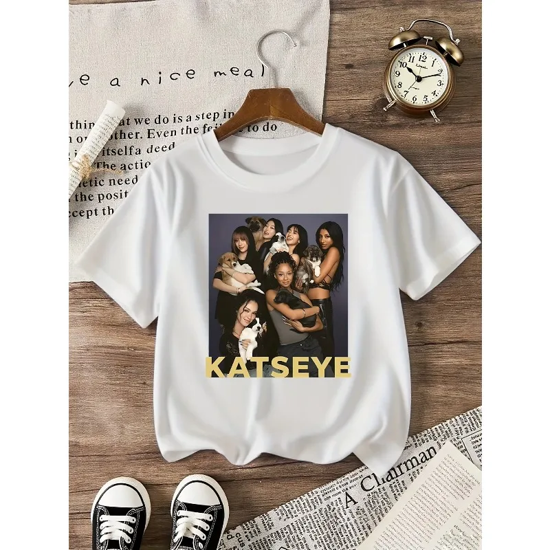 

Новая летняя персонализированная детская футболка KATSEYS с принтом группы Girls' Generation, из чистого хлопка, для родителей и детей, модный бренд