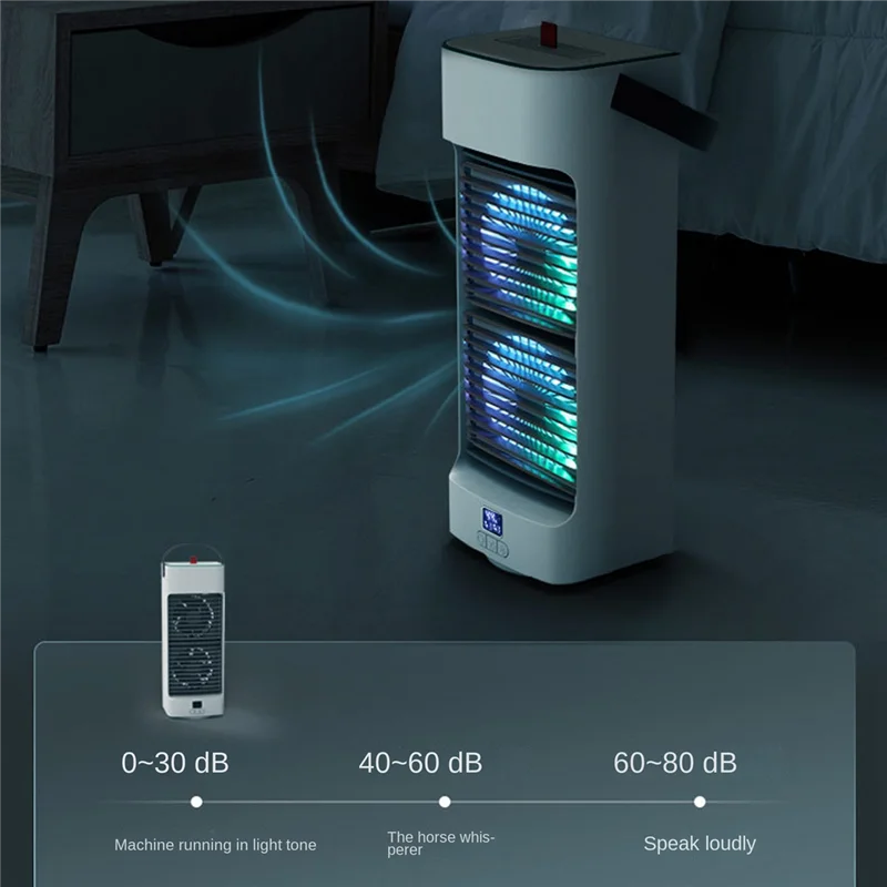 Aire acondicionado portátil para el hogar Mini enfriador de aire acondicionado portátil para oficina 6 engranajes viento negro blanco