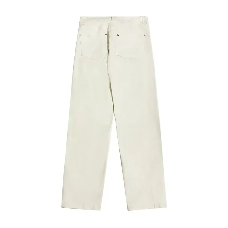 2026 Y2K Mode Weiße Baggy New Jeans Kpop Cargo-Hosen für Herren Kleidung Gerade Knöchelreißverschluss Damen Lange Hosen Ropa Hombre – Detail 15