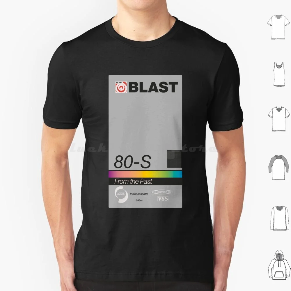 Blast Vhs T Shirt Cotton Men Women DIY Print Super Tape Vhs 90s 80s Vintage Retro Rad Funny Cool Nostalgia Hispter Movie Record