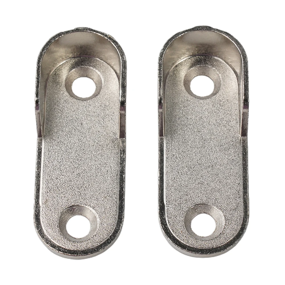 2/4/8pcs Wardrobe Clothes Tube Support Closet Rod Pole End Bracket Thickening Holder 47*19*2mm Closet Brackets