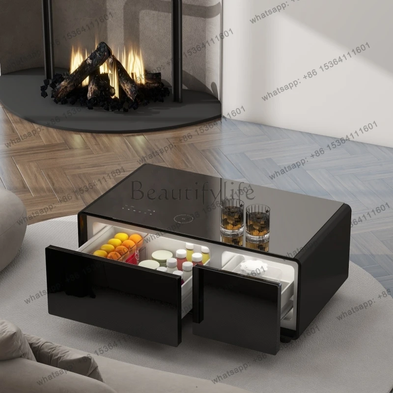 Living Room Apartment Furniture Smart Coffee Table Fridges Modern Stylish Multifunction