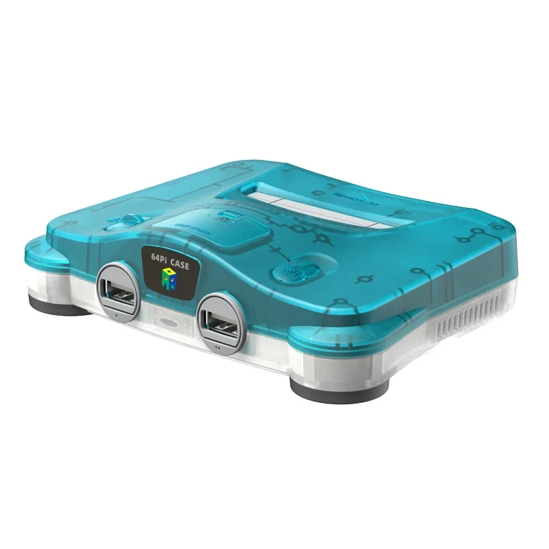 RetroFlag 64Pi Case for Raspberry Pi with Safe Shutdown and Reset Compatible with Raspberry Pi 5 Dual USB Ports SD Card Storage