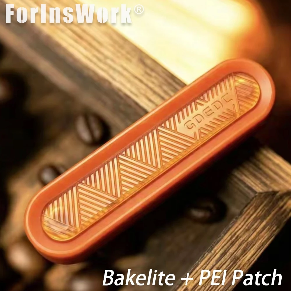 GDEDC Bakelite + PEI Patch Seasoning Label Fidget Slider Stress Relief Toy Push Slider Fidget Toys
