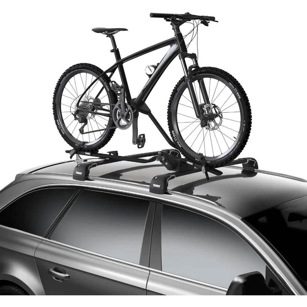 

Roof Bike Rack,Universal Upright Bike Rack for 1bike,Quick and Secure Mounting Dial Controls The Force Going Into The Bike Frame