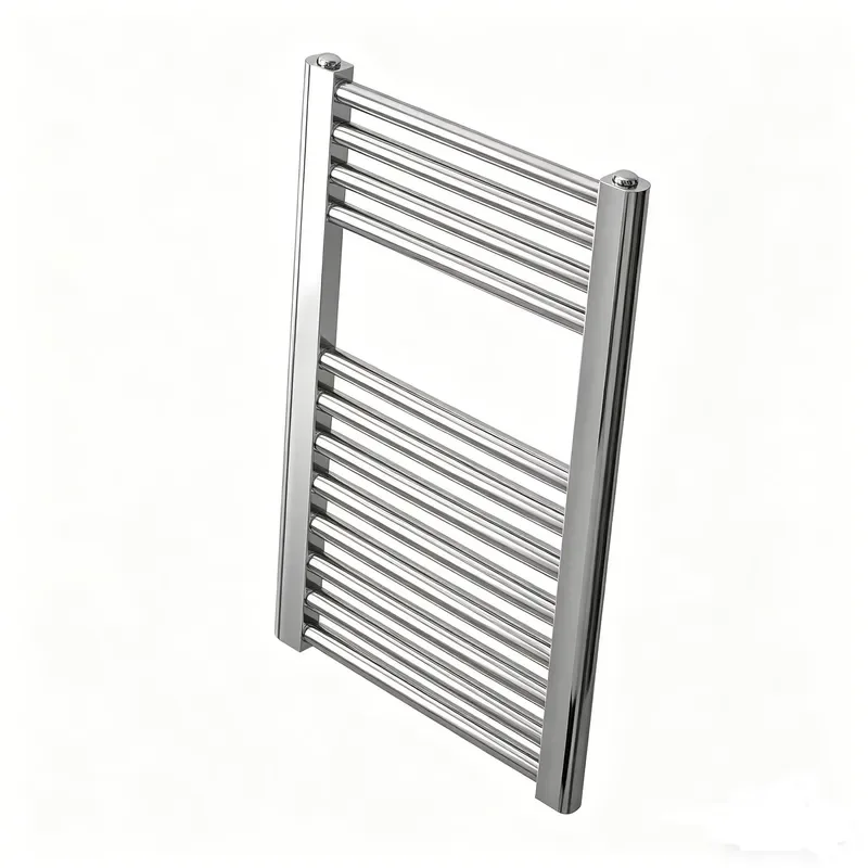 Chrome Wall Mounted Towel Radiator 12 Tube Central Heating Bathroom Warmer Rack Modern Design Hot Water System for Home Decor